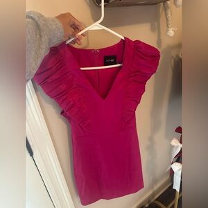 DO+BE Women's Pink Ruffle Dress